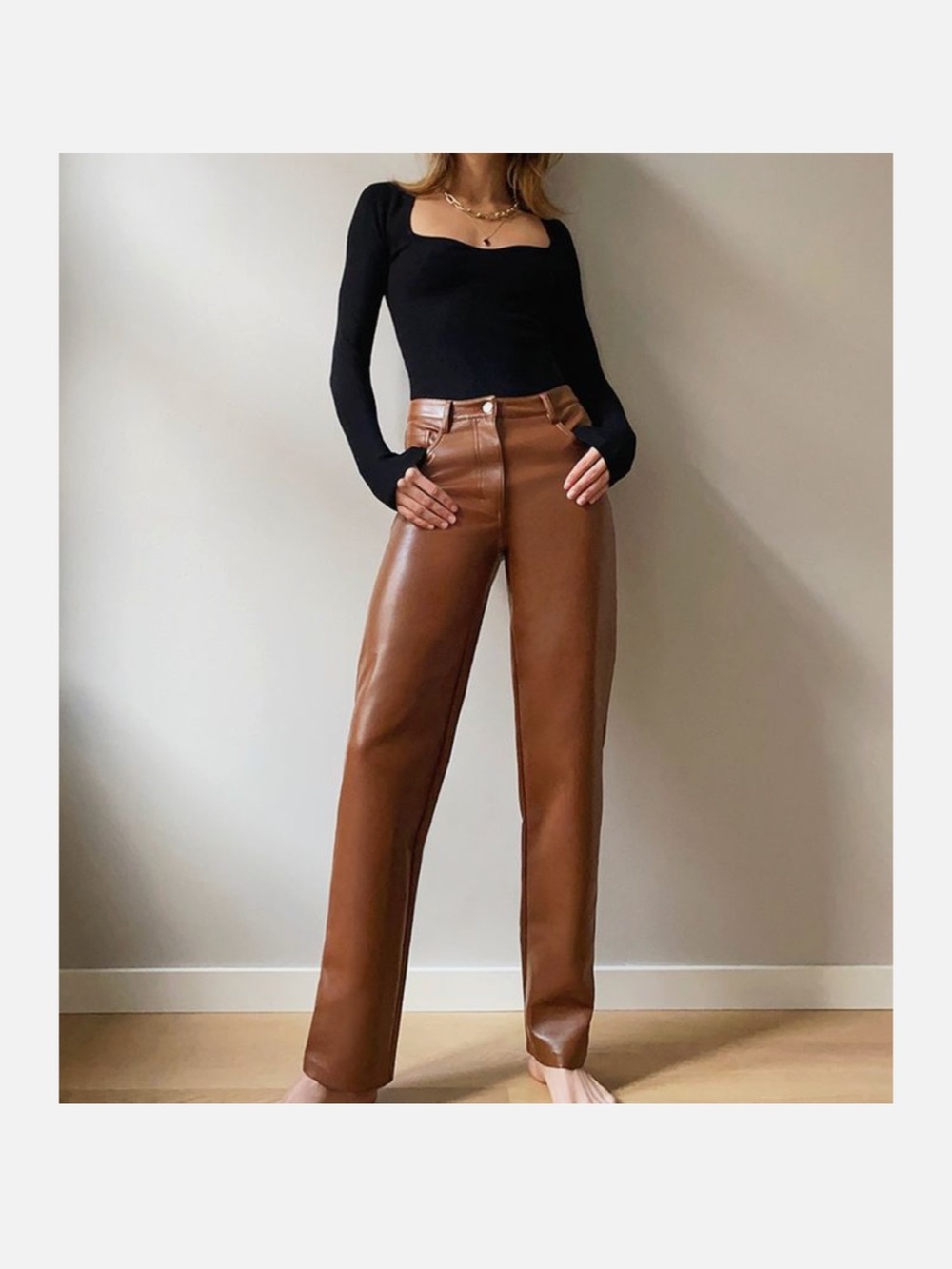 Wilfred Melina Pant Cognac Brown Sz 0